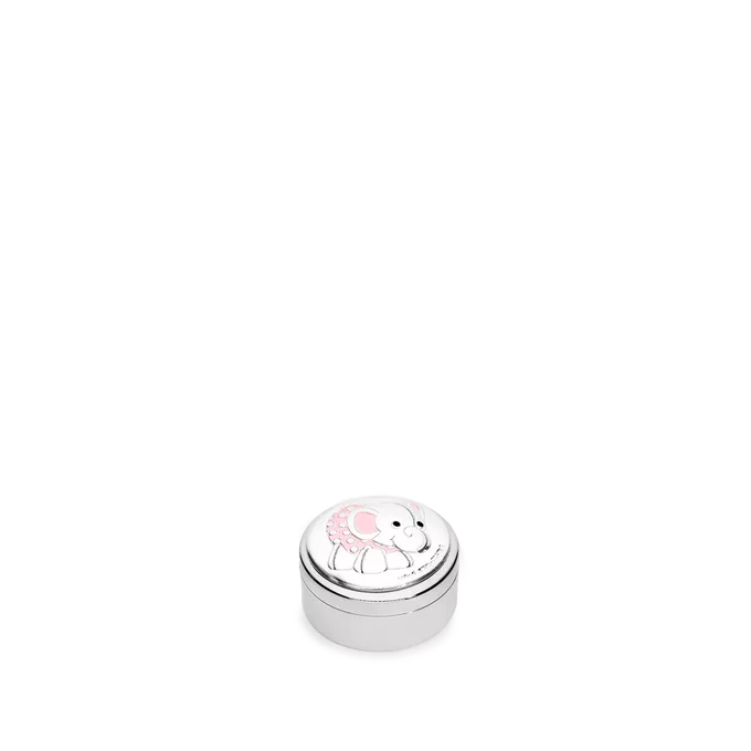 Caja guardadientes de leche elefante rosa