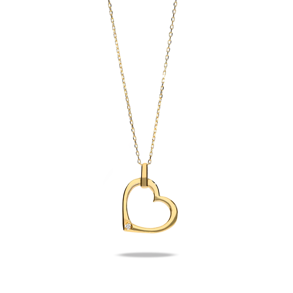 18k gold diamond pendant