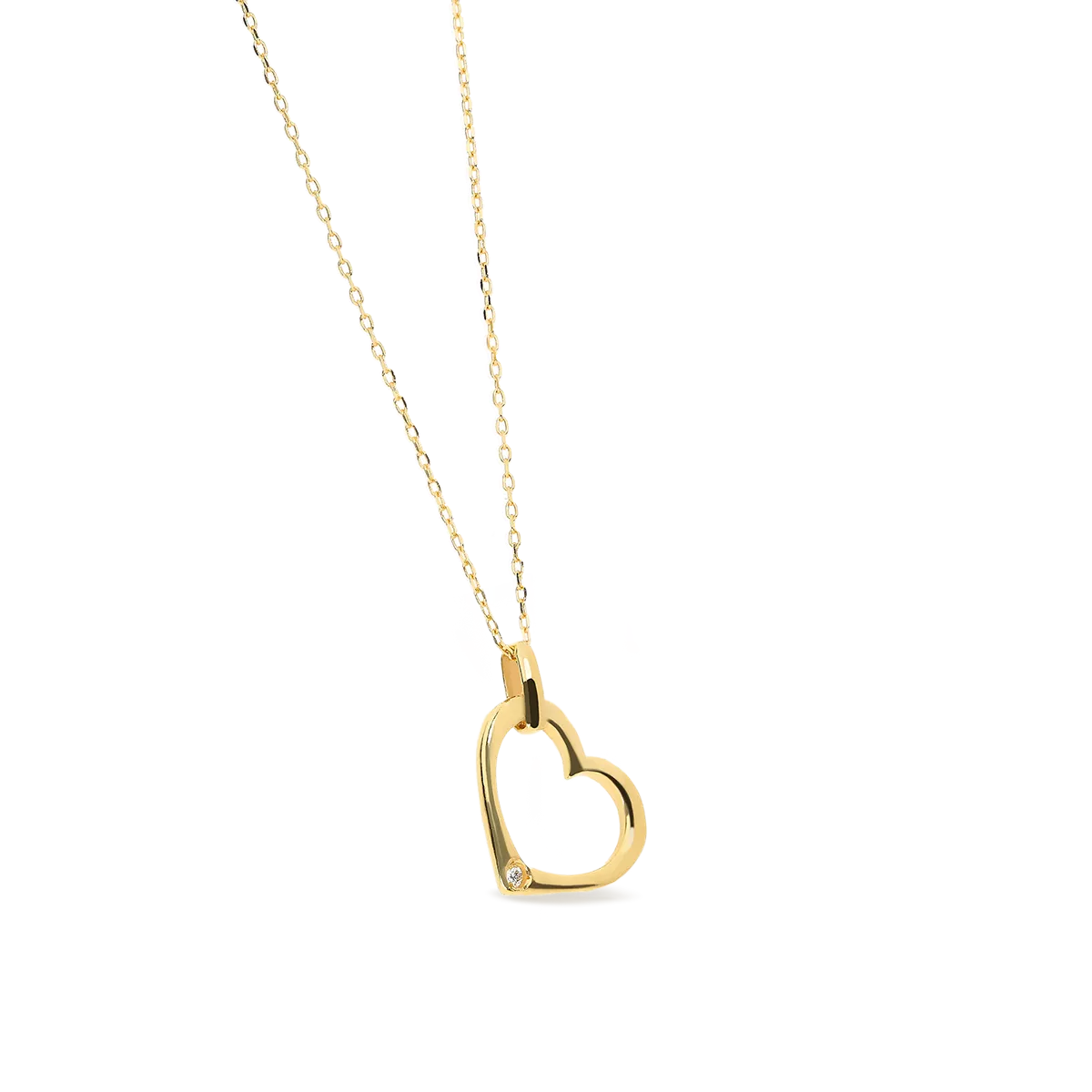 18k gold diamond pendant