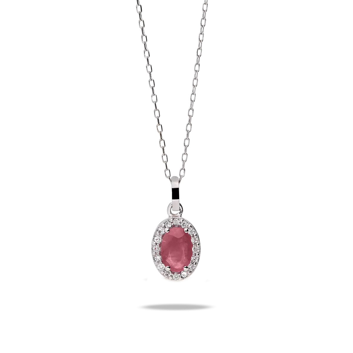 18k gold diamond pendant RANI RUBY