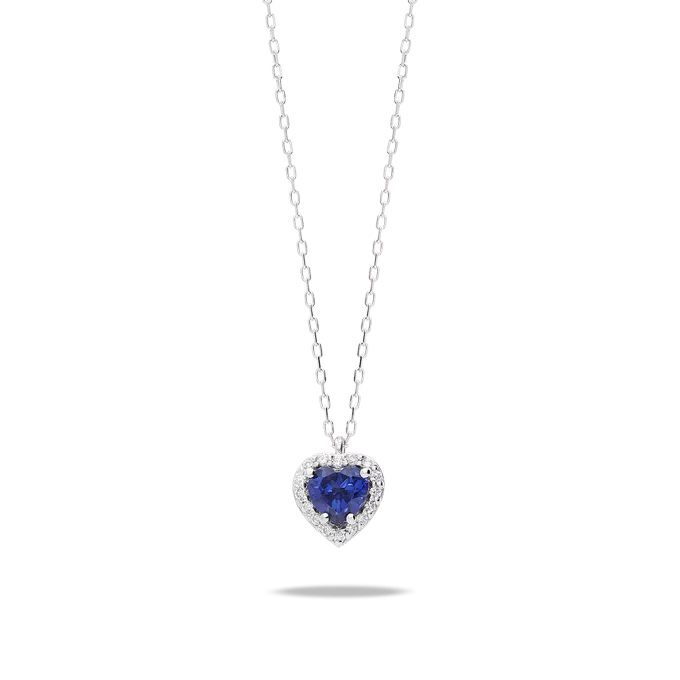 Collar diamante oro 18 quilates LOVE SAPPHIRE