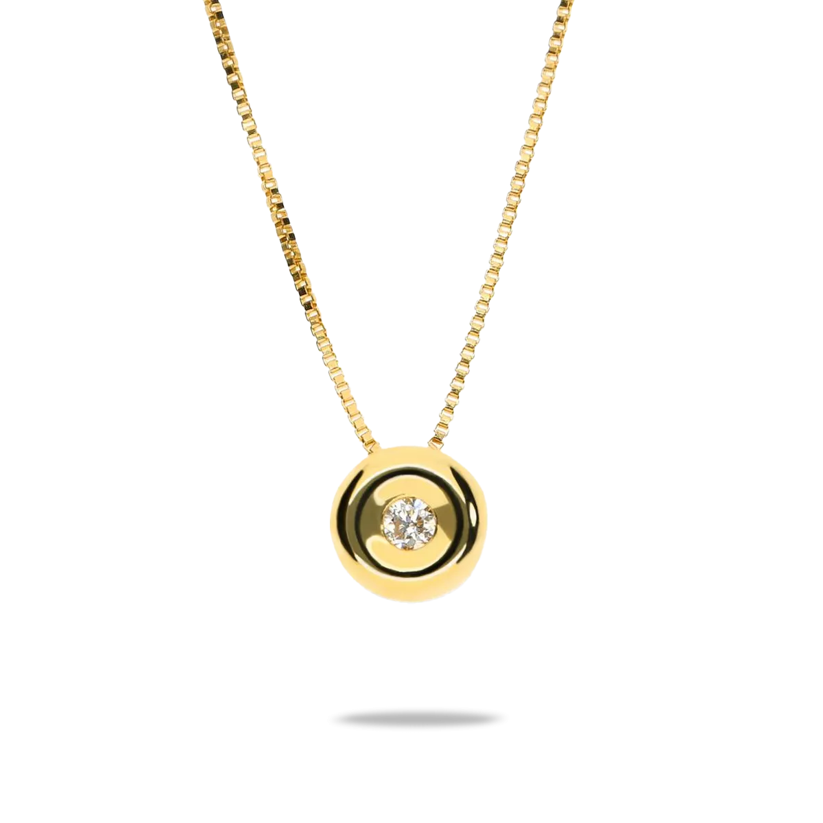 18k gold diamond pendant