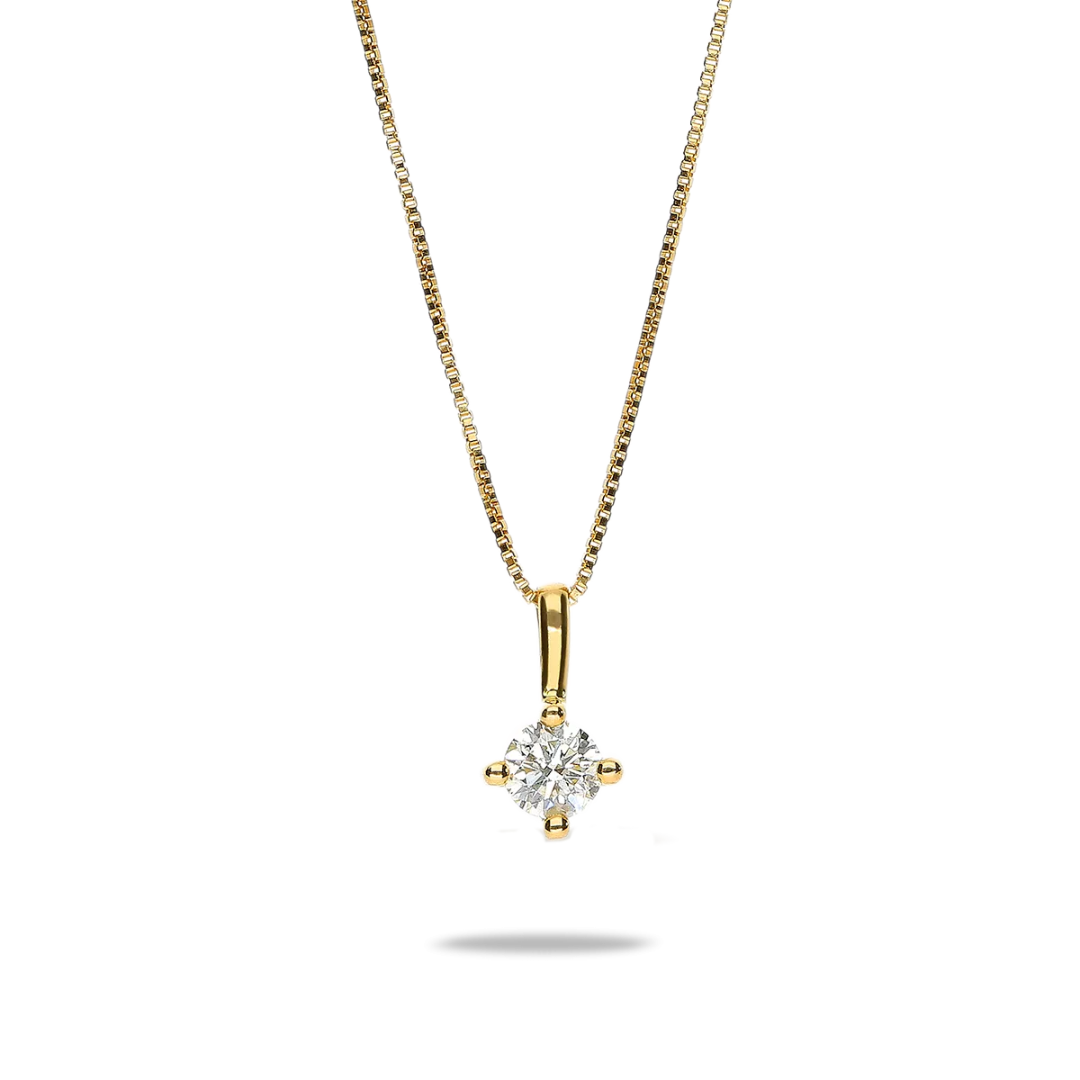 18k gold diamond pendant SUN