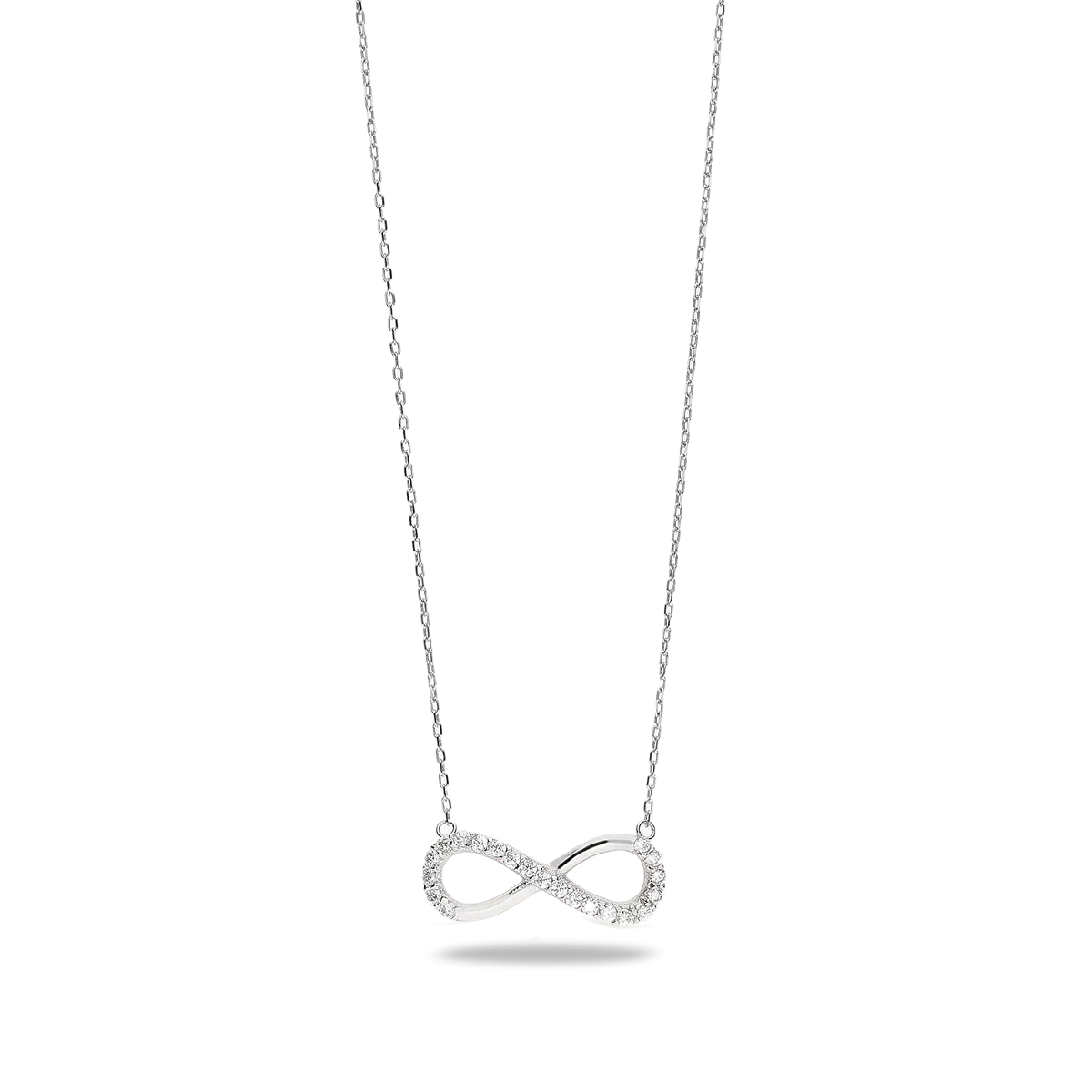 18k white gold pendant INFINITY