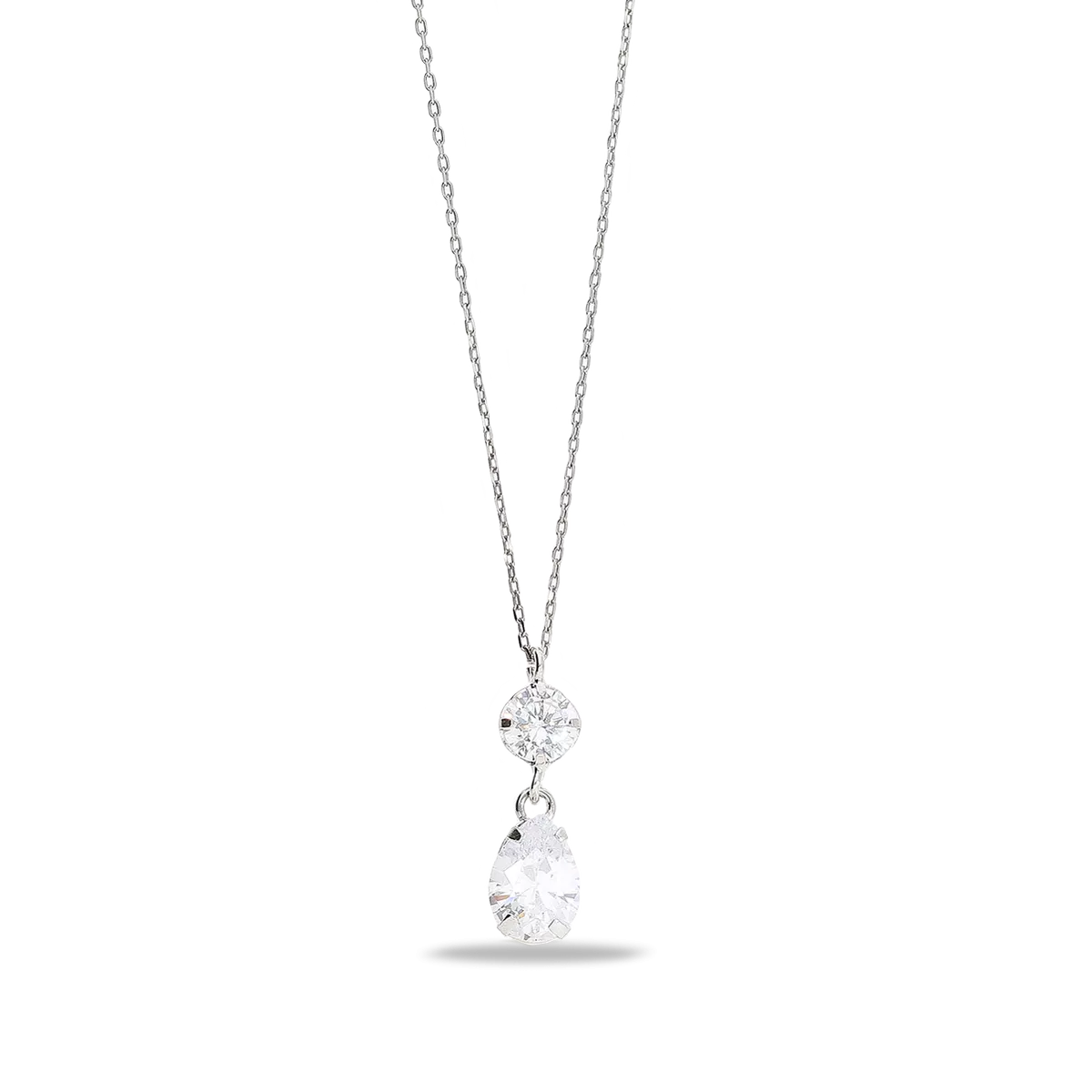 18k white gold pendant