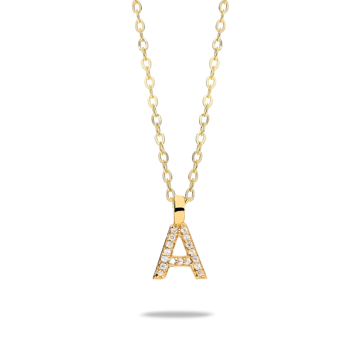 18k gold pendant ABECEDARY