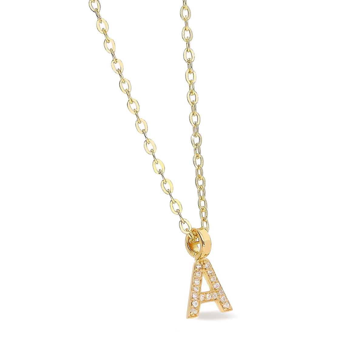 18k gold pendant ABECEDARY