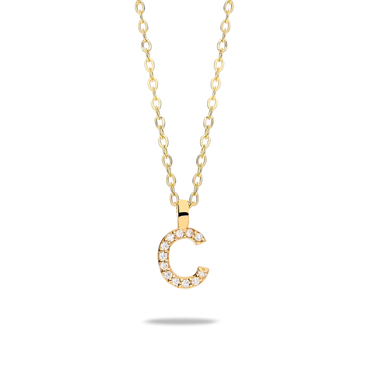 18k gold pendant ABECEDARY