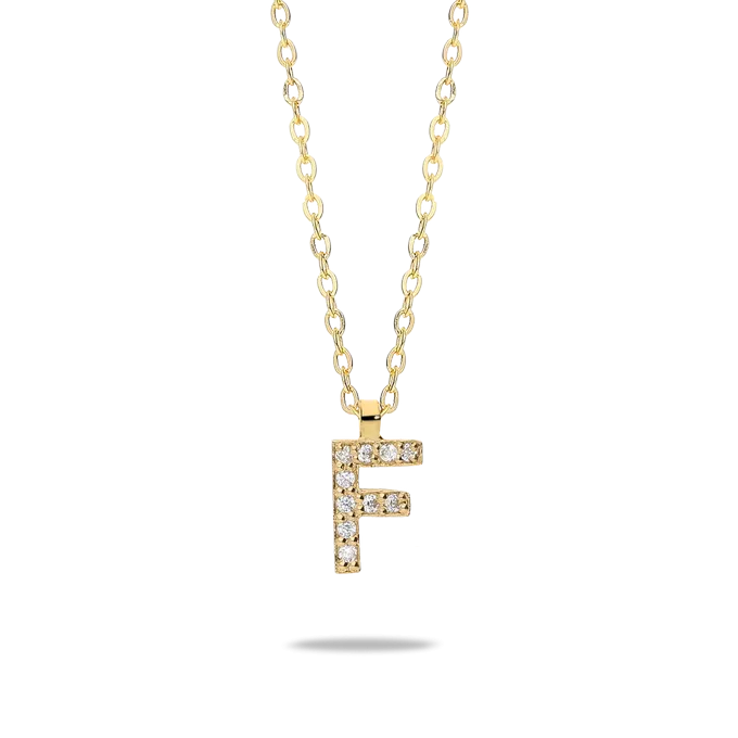 18k gold pendant ABECEDARY