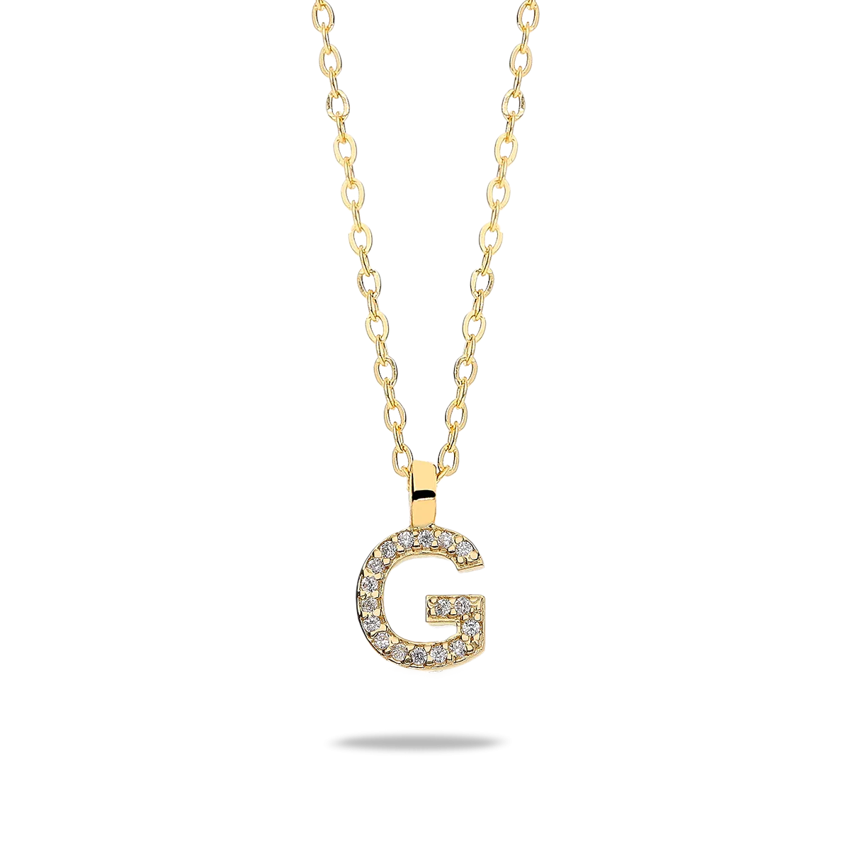 18k gold pendant ABECEDARY