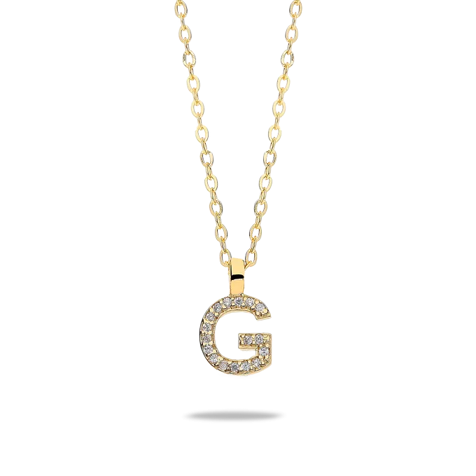 18k gold pendant ABECEDARY