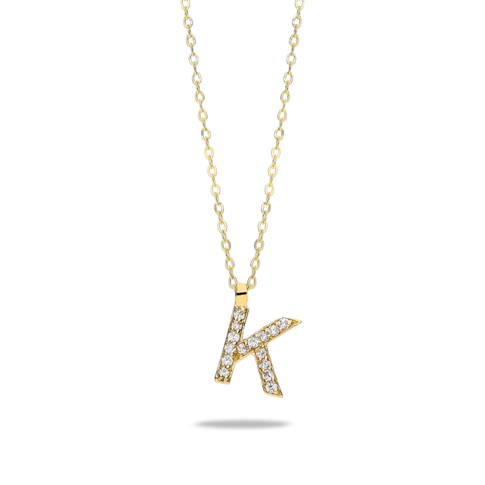 18k gold pendant ABECEDARY