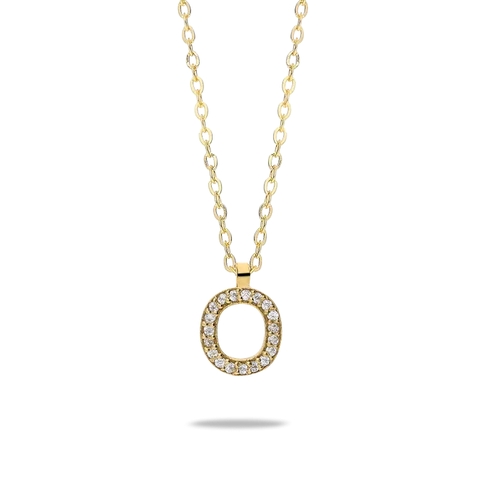 18k gold pendant ABECEDARY