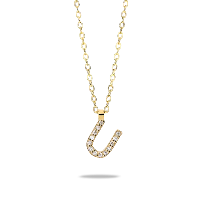 18k gold pendant ABECEDARY