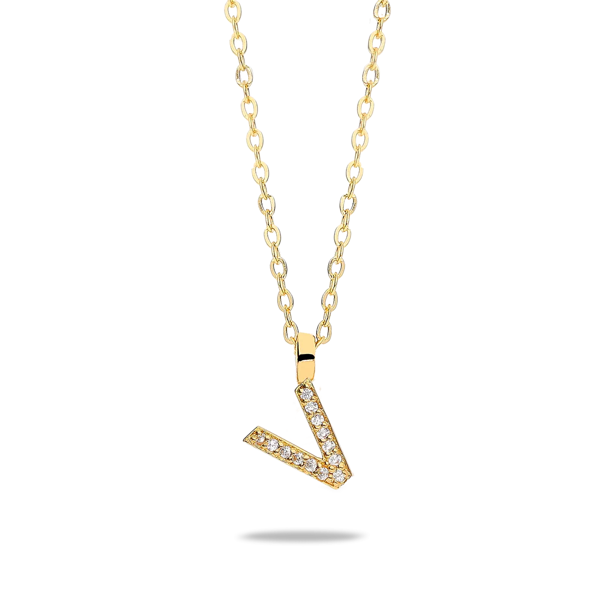 18k gold pendant ABECEDARY