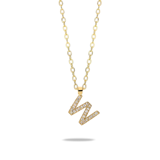 18k gold pendant ABECEDARY