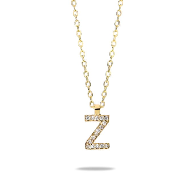 18k gold pendant ABECEDARY