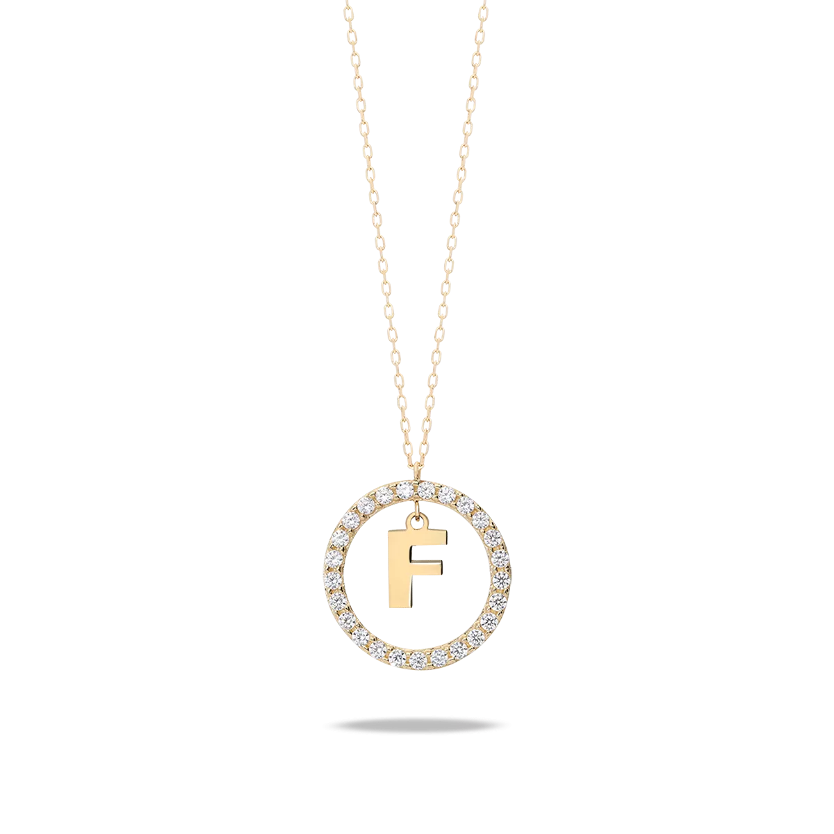 18k gold pendant ALPHABET