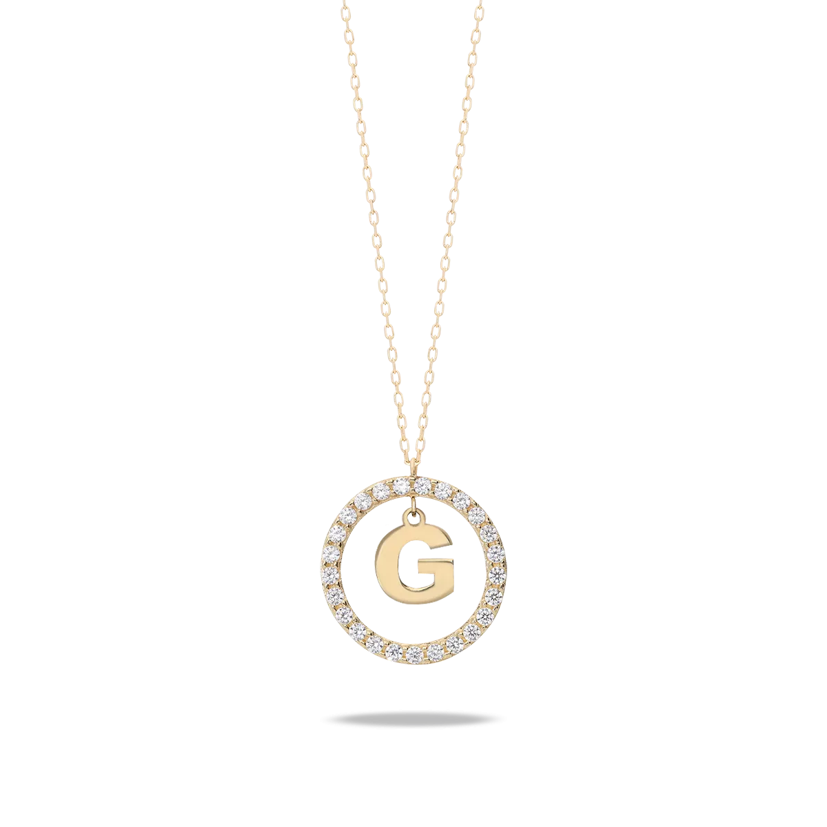 18k gold pendant ALPHABET