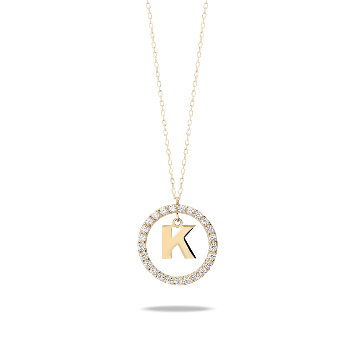 18k gold pendant ALPHABET