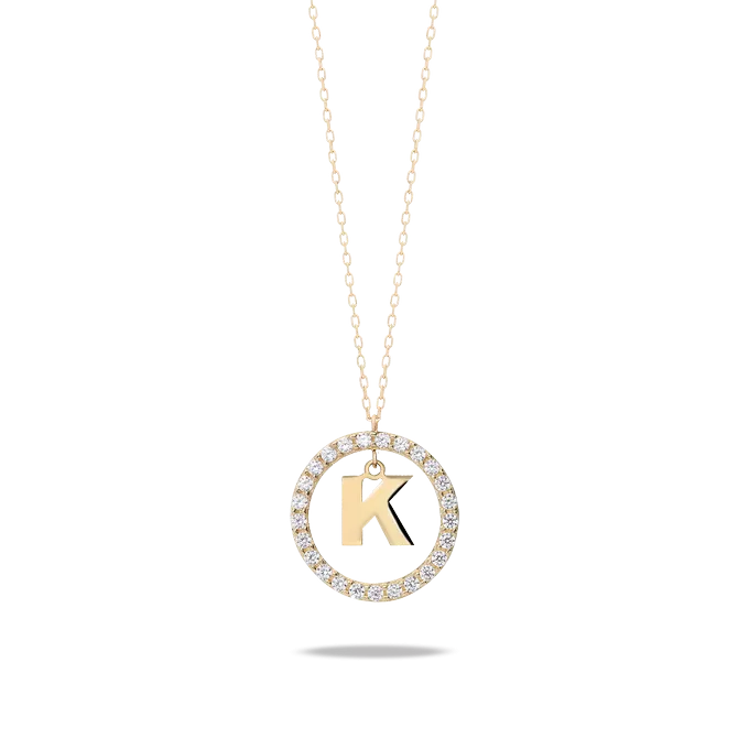 18k gold pendant ALPHABET