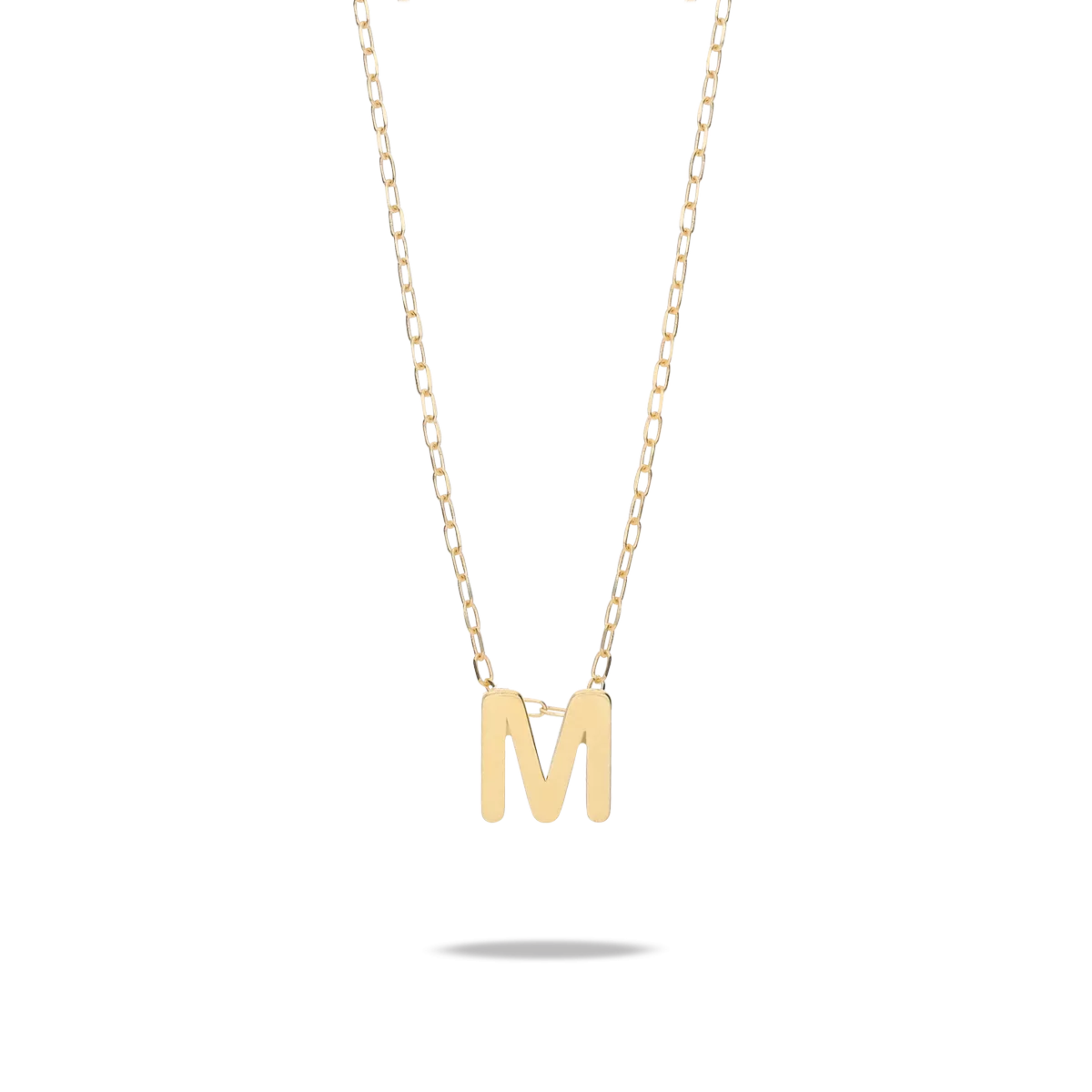 18k gold pendant MY LETTER