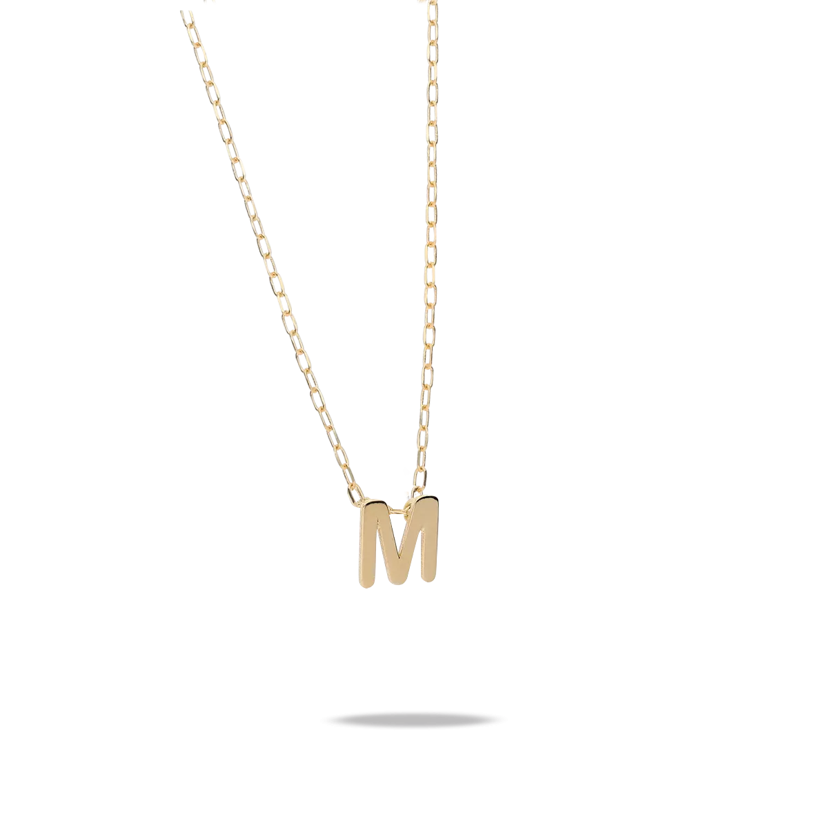 18k gold pendant MY LETTER