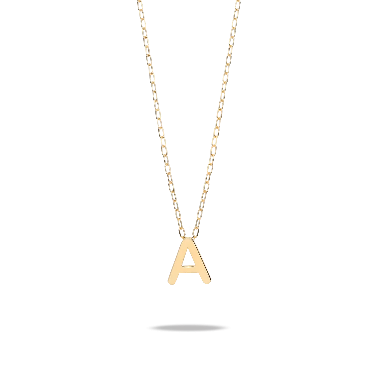 18k gold pendant MY LETTER