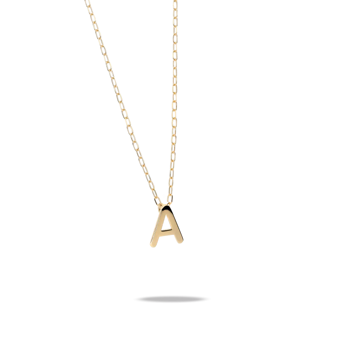 18k gold pendant MY LETTER