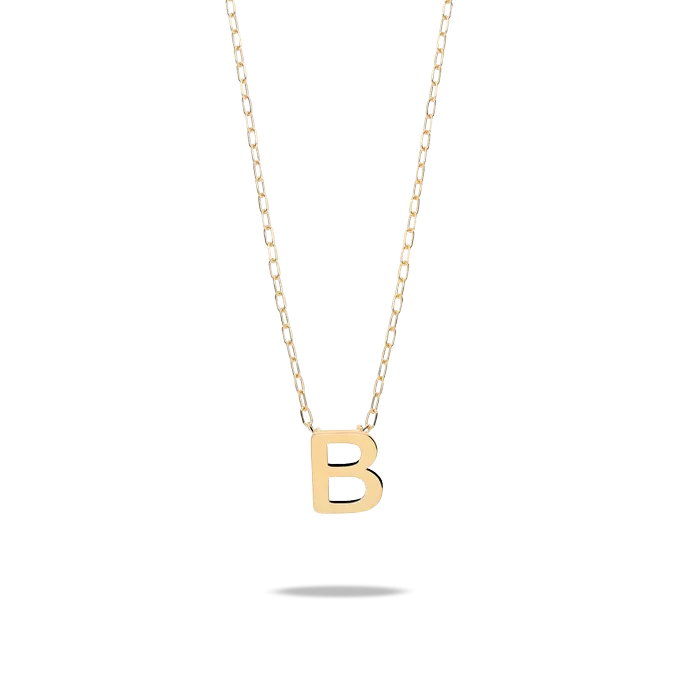 18k gold pendant MY LETTER