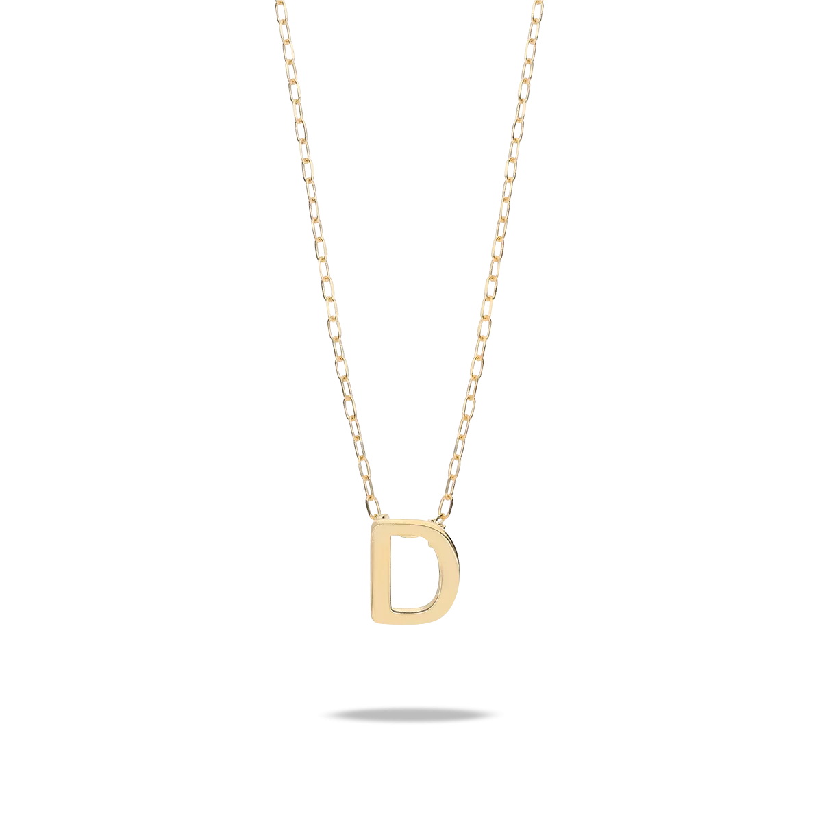 18k gold pendant MY LETTER