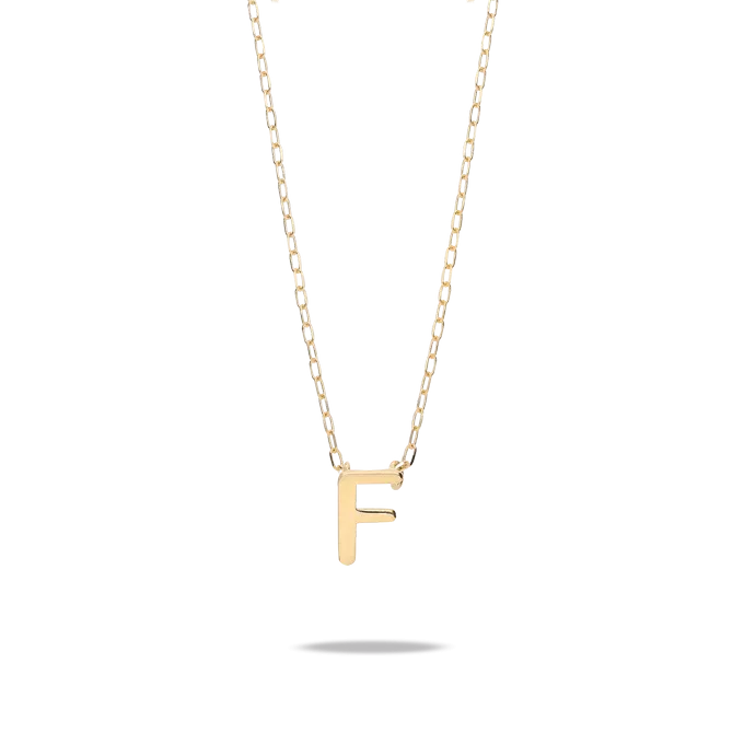 18k gold pendant MY LETTER