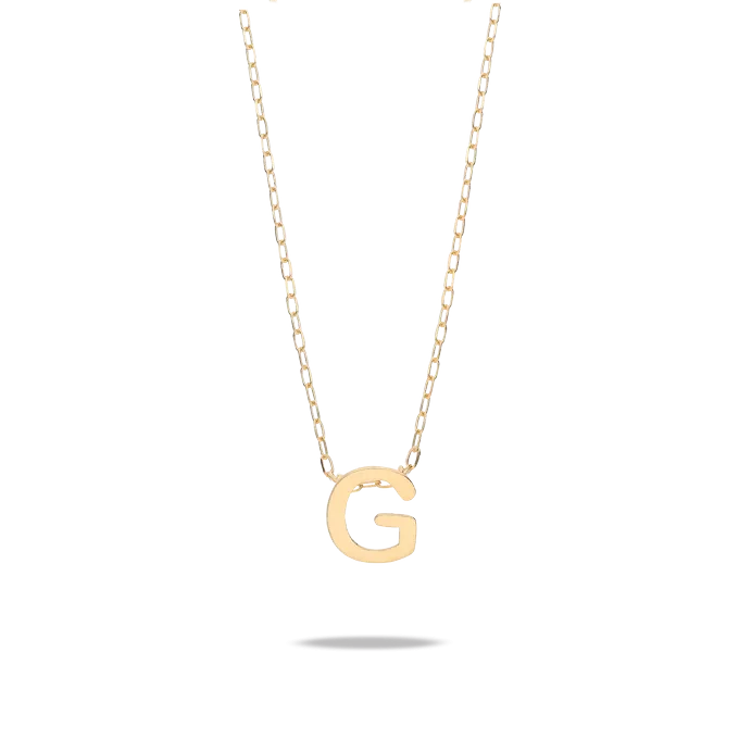 18k gold pendant MY LETTER