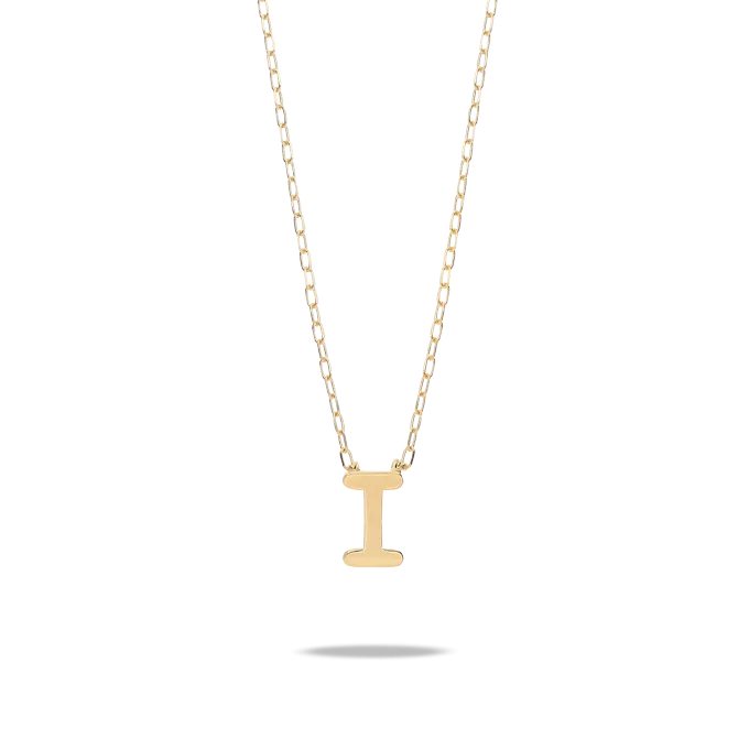 18k gold pendant MY LETTER