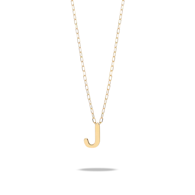 18k gold pendant MY LETTER