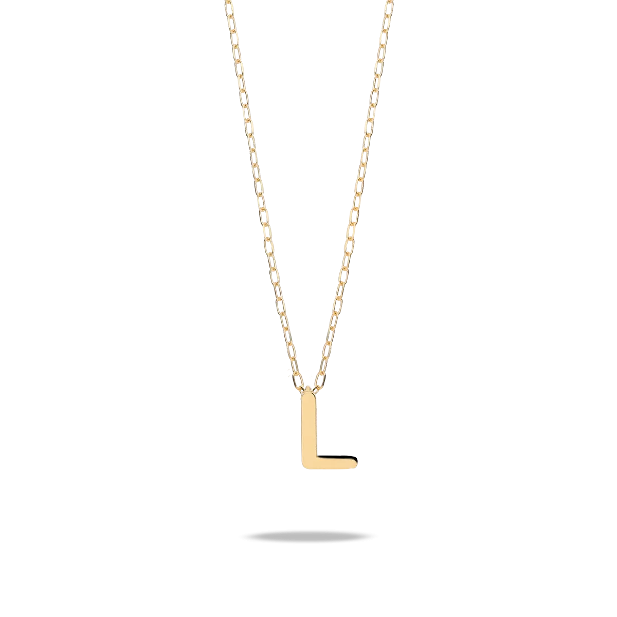 18k gold pendant MY LETTER