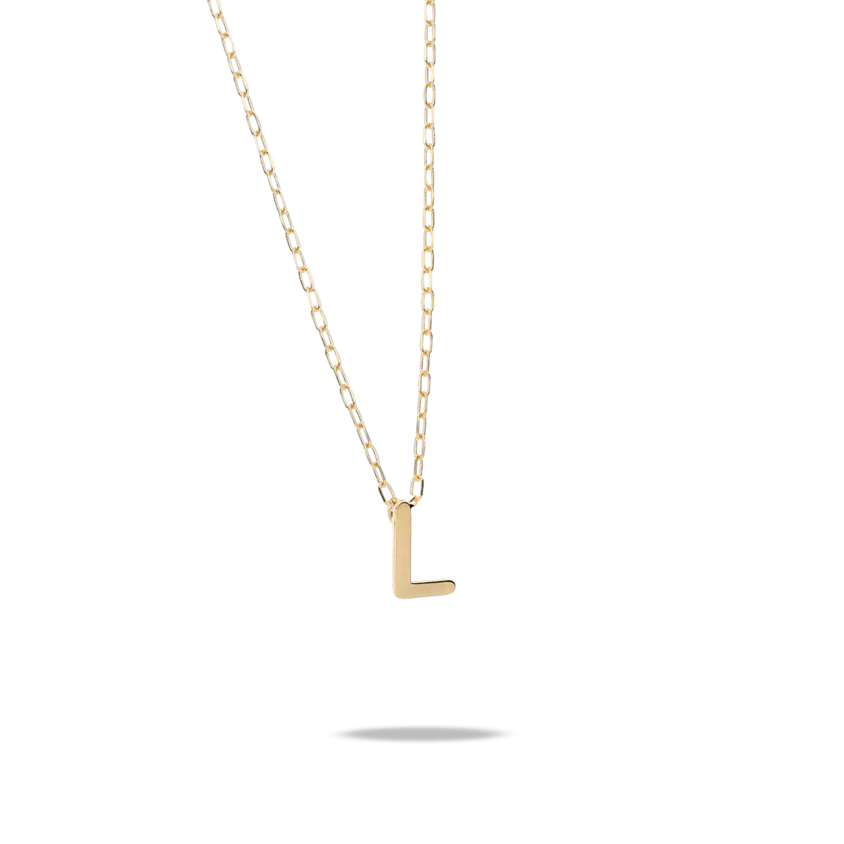 18k gold pendant MY LETTER