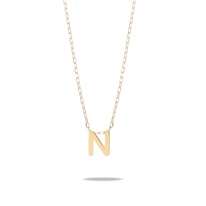 18k gold pendant MY LETTER