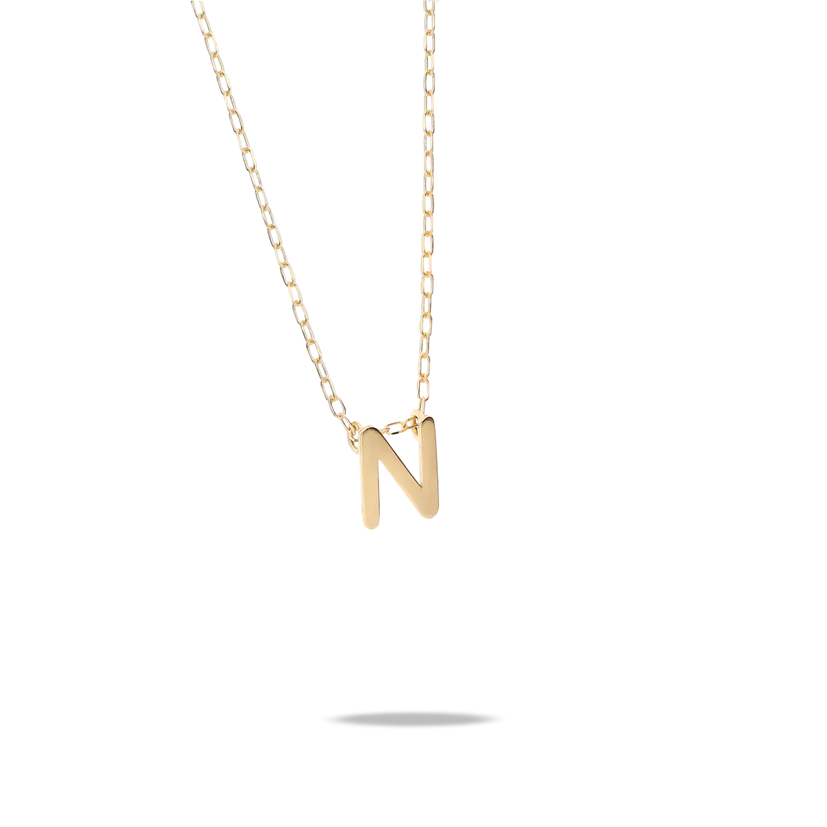 18k gold pendant MY LETTER