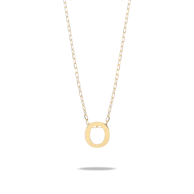 18k gold pendant MY LETTER