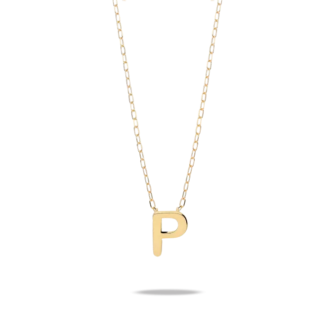 18k gold pendant MY LETTER