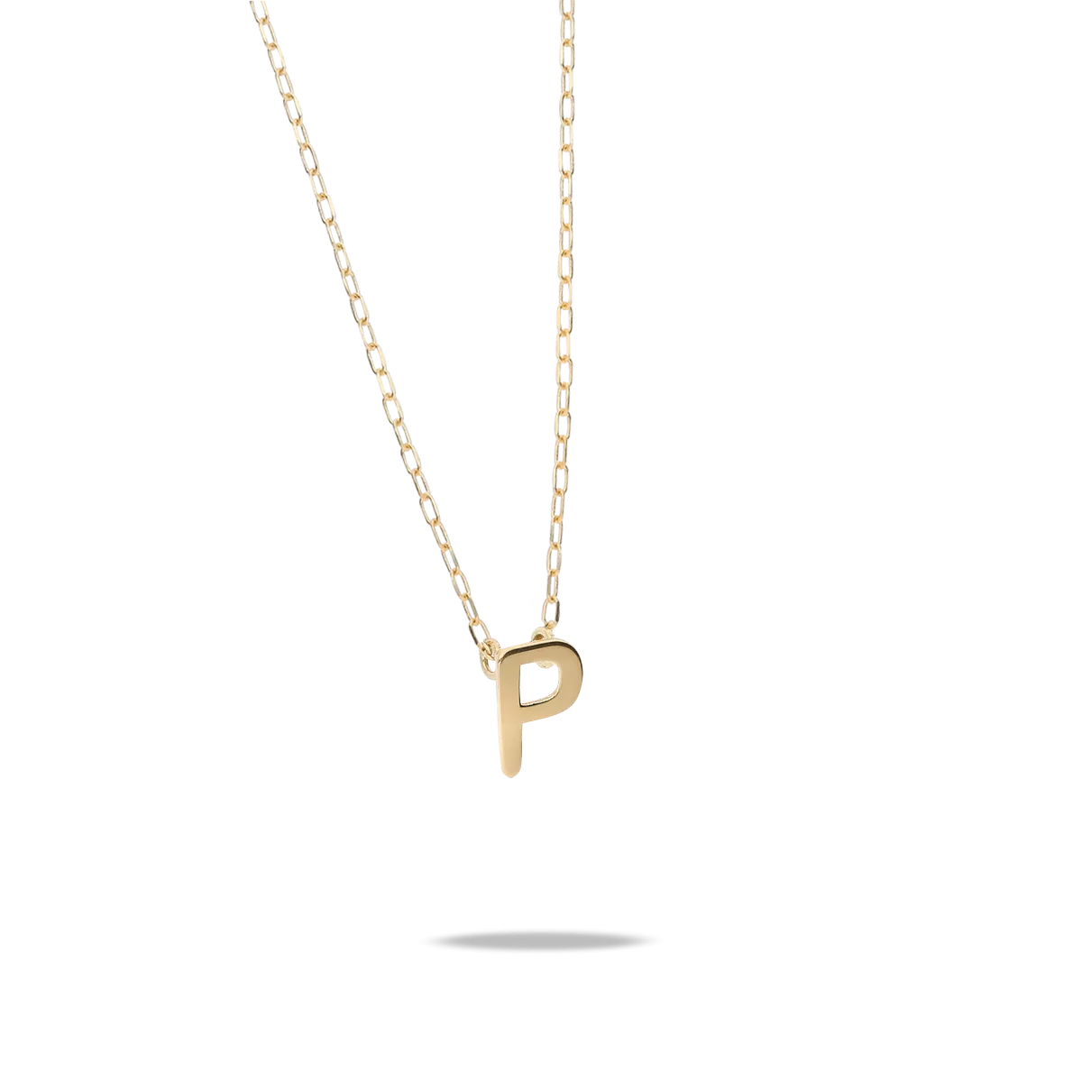 18k gold pendant MY LETTER