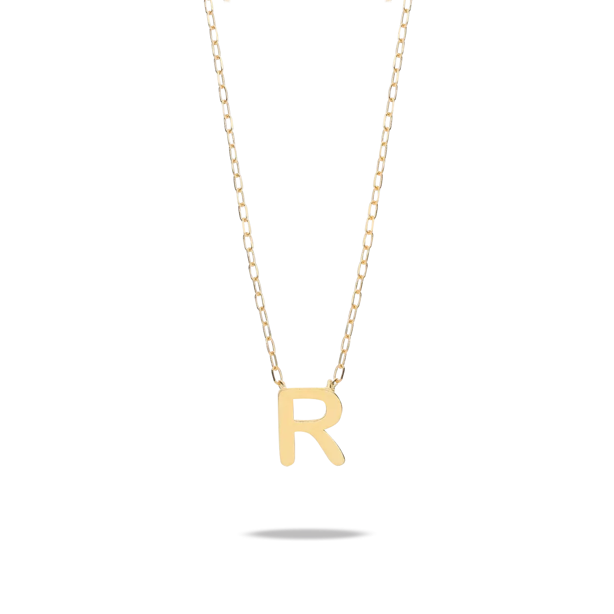 18k gold pendant MY LETTER