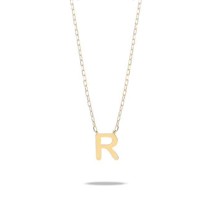 18k gold pendant MY LETTER