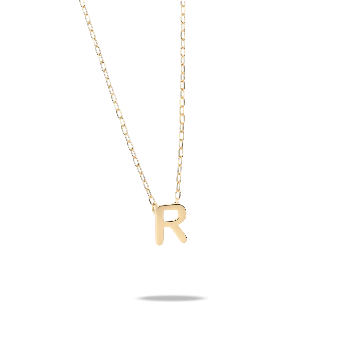 18k gold pendant MY LETTER