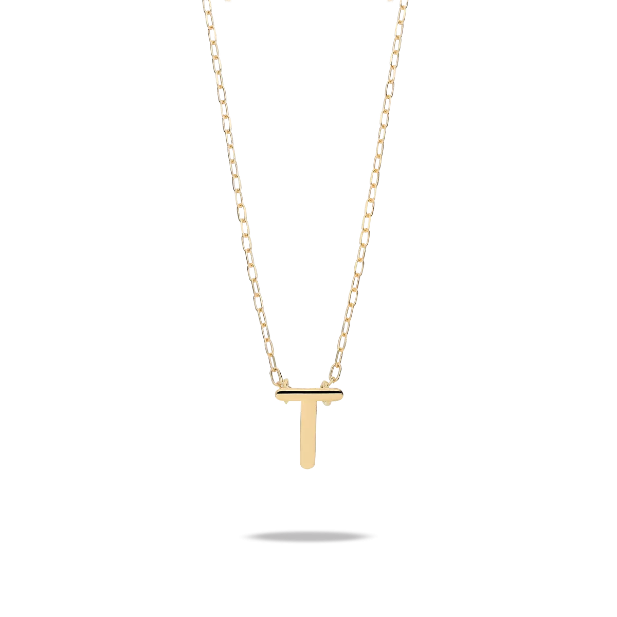 18k gold pendant MY LETTER