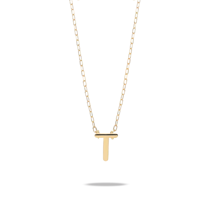 18k gold pendant MY LETTER