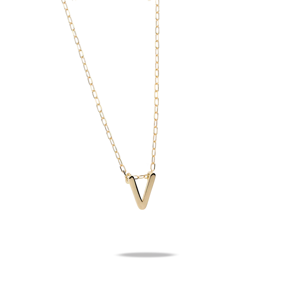 18k gold pendant MY LETTER