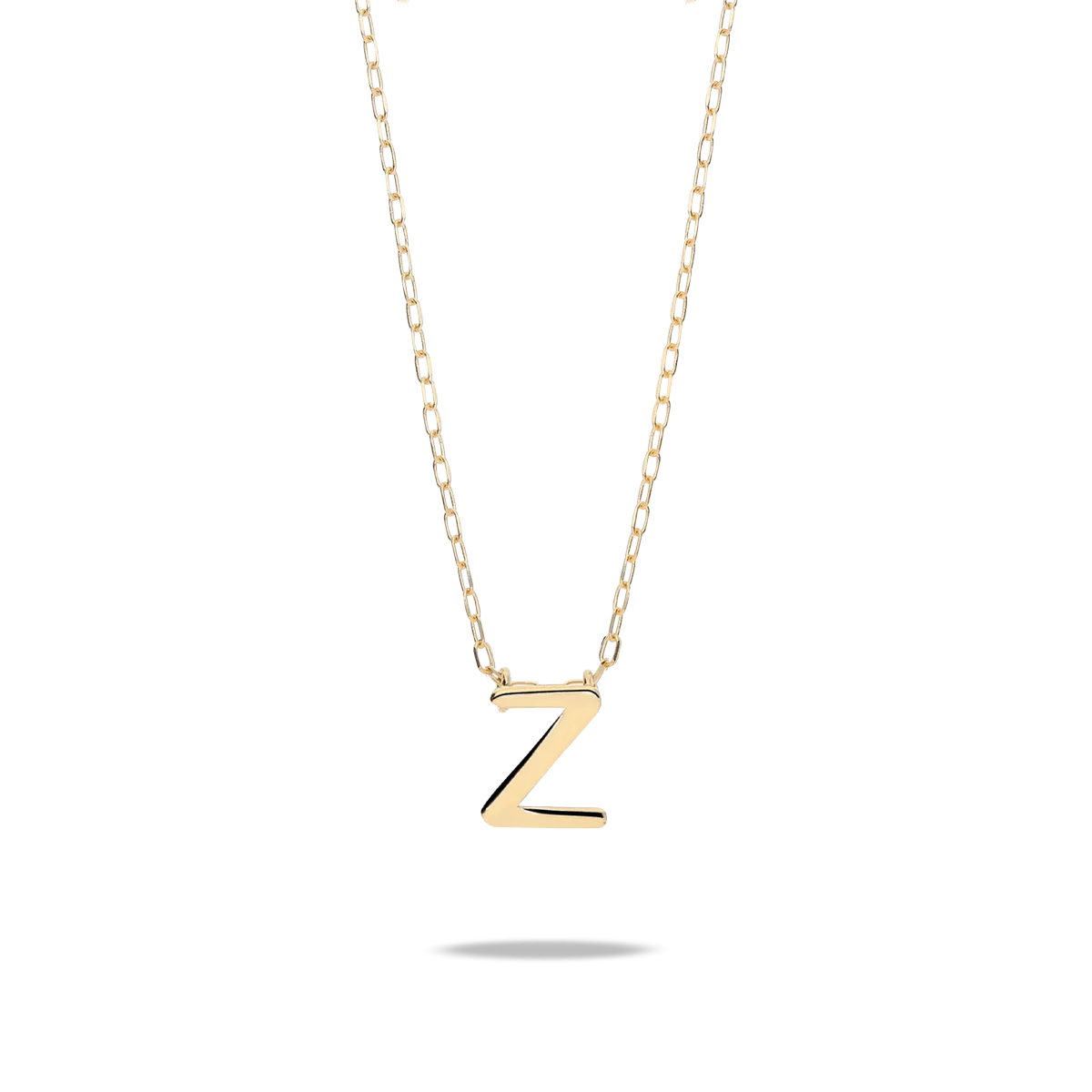 18k gold pendant MY LETTER