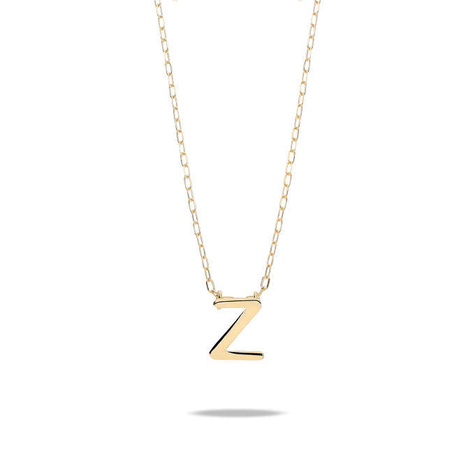 18k gold pendant MY LETTER